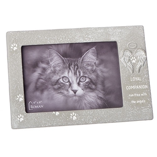 5.25"H PET MEMORIAL FRAME HOLDS 4X6
