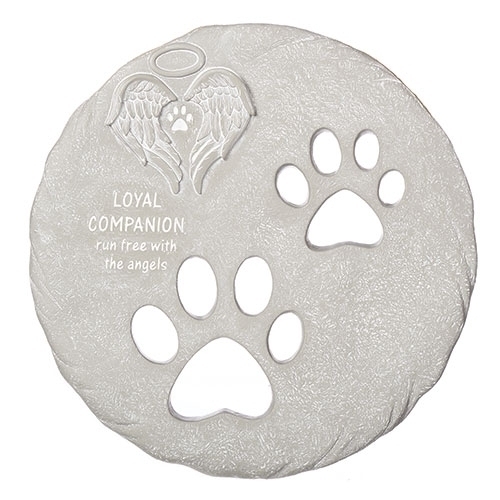 9.75"D PET MEMORIAL STEP STONE