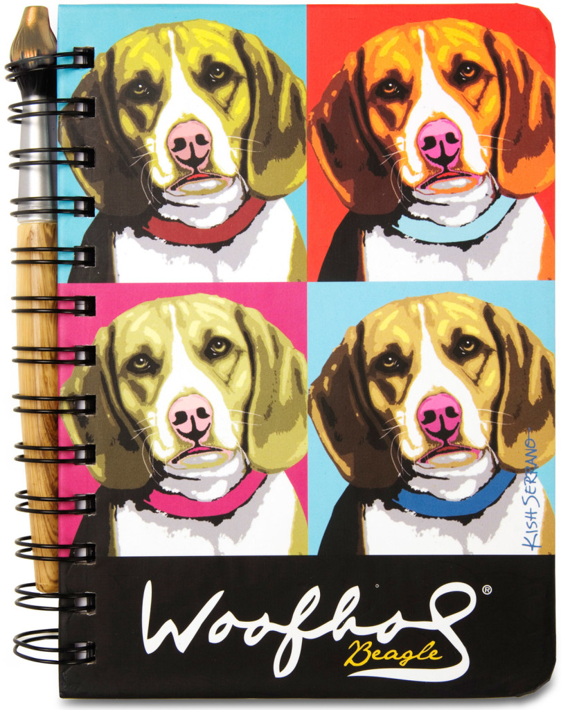 Woofhol Beagle 5" x 7" Journal & Pen Set