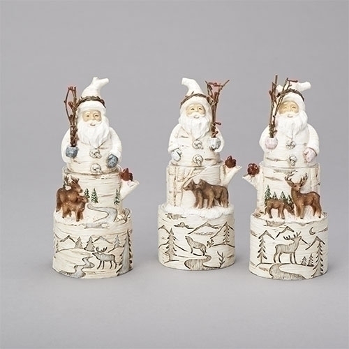 8.25"H SANTA CARVED SCENE 3A (sold separately)