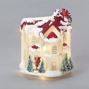 7.5"H LED HOUSE W/CARDINAL GLASS