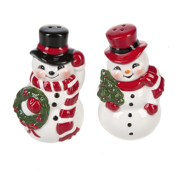 Snowman Salt and Pepper Shakers