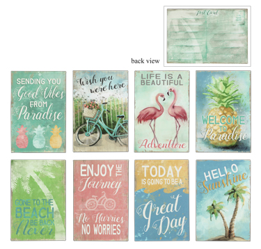 Wood Beach Post Card, 8 Ast. (sold separately)