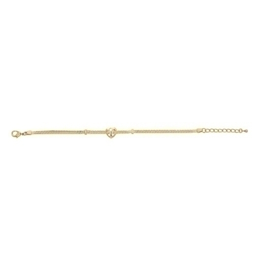Gold Silhouette Heart Bracelet