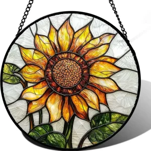 Sunflower Glass Suncatcher