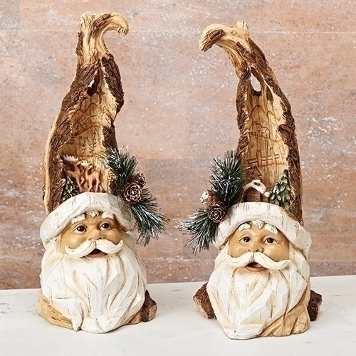 12"SANTA HEAD W/CARVED SCEN 2A (sold separately)