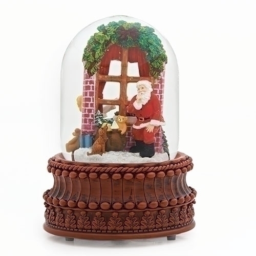 8" MUS REV DOME SANTA/WINDOW