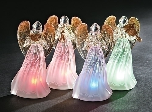 4.5"LED ANGEL W/GOLD WINGS (sold separately)