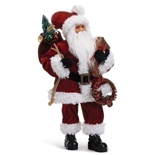 19"TRADITIONAL SANTA FIGURE