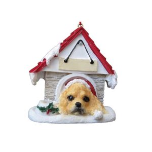Cocker Spaniel Doghouse Ornament