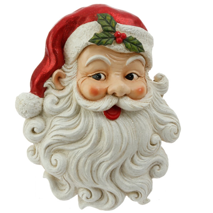 17.5 inch Santa Face Plaque