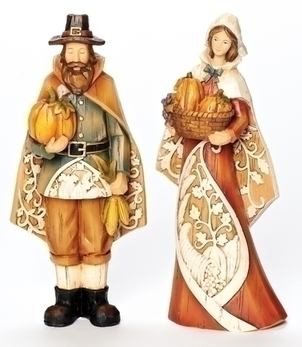9" Pilgrims (2 piece set)