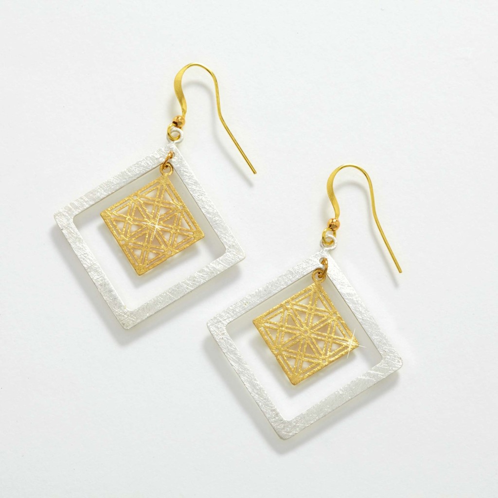 Square Tiles Earrings