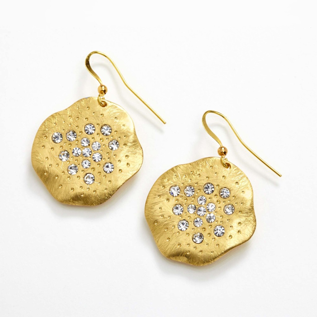 Studded Round Earrings