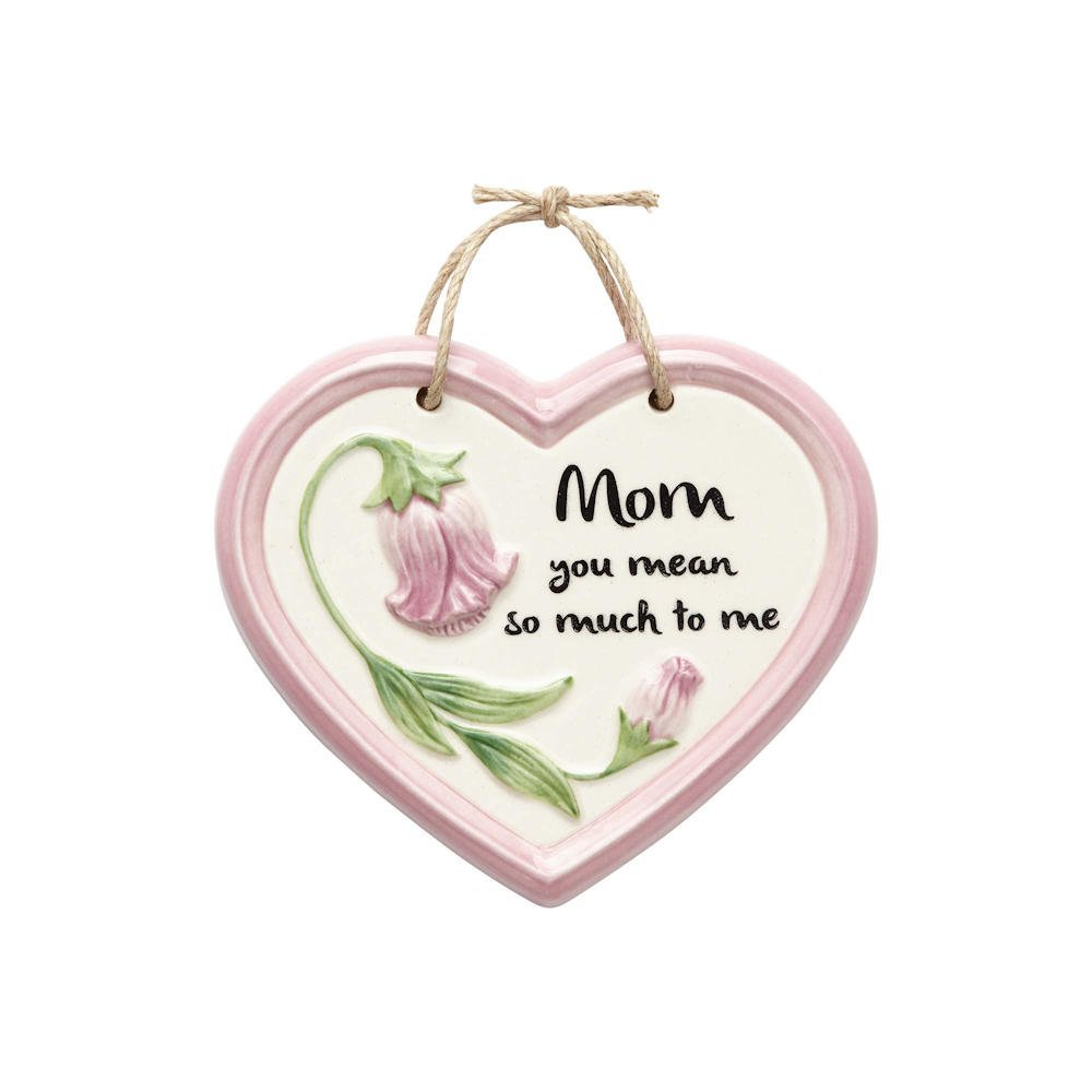 Basic Mom Heart Plaque
