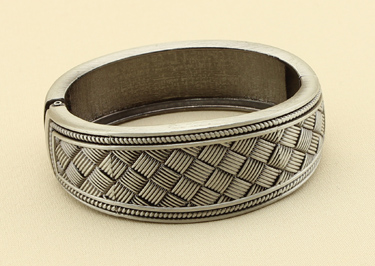 Silver Hinged Bracelet