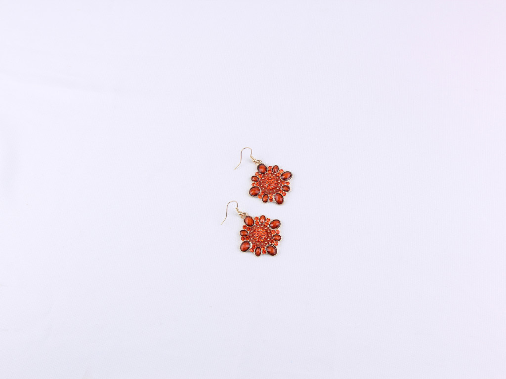 Rust Stone Earrings