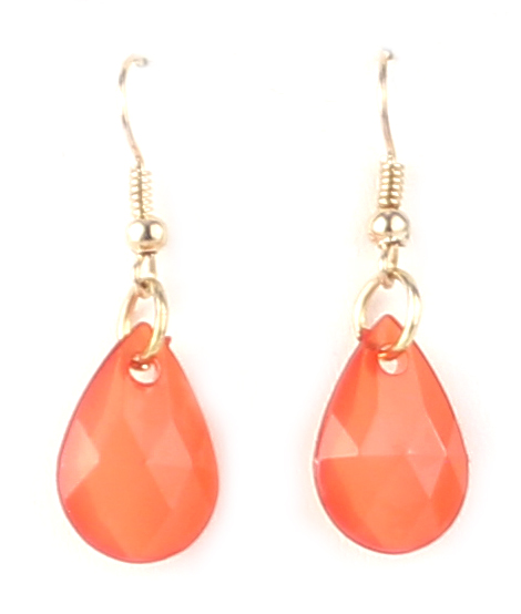 Small Bead Coral Earrings