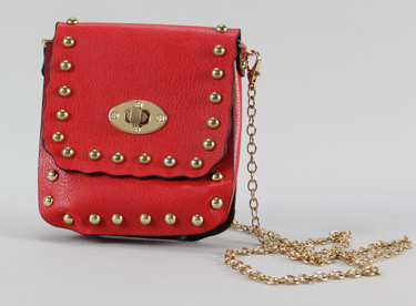 Red "On the Go" Crossbody Purse