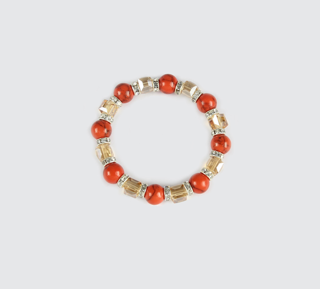 Orange Stretch Bracelet