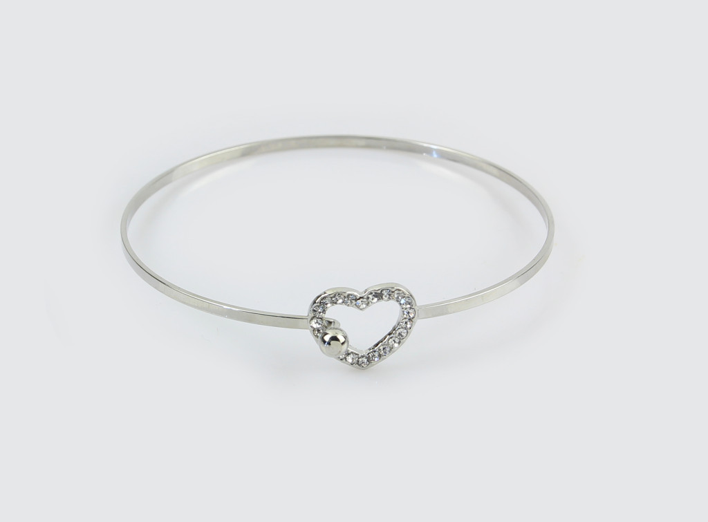 Stackable Silver Clasp Bracelet