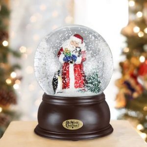 Santa with Penguin Pals Snow Globe