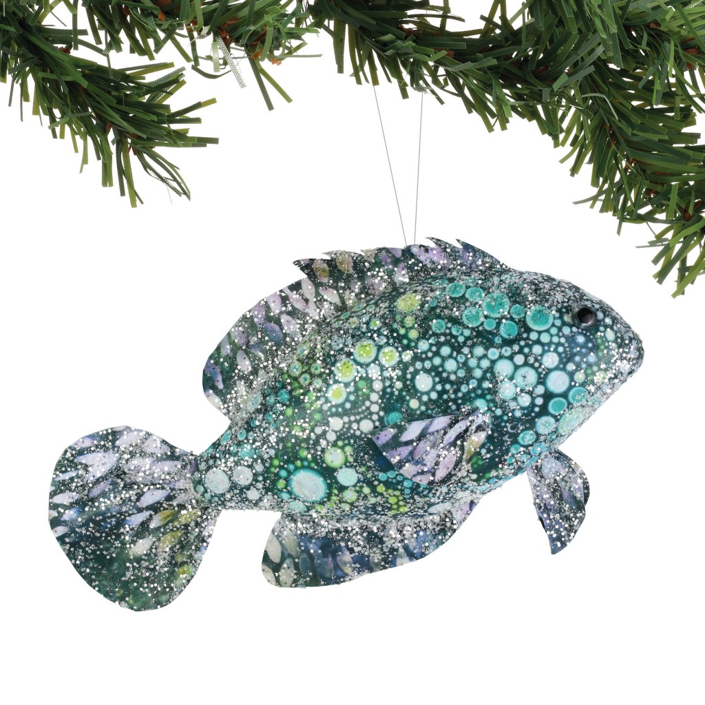 PEARL BAY WATERCOLOR FISH ORNAMENT