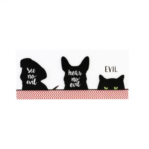 See No Evil Plaque