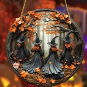 Witches' Trail Acrylic Suncatcher