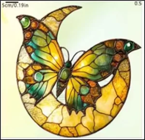 Crescent Moon and Butterfly
