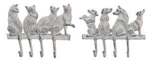 Cast Iron Pet Wall Hook, Dogs and Cats,2 assortments (sold separately)