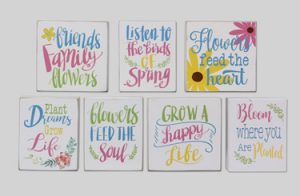 Wood Spring Table Block, 7 asst (sold separately)