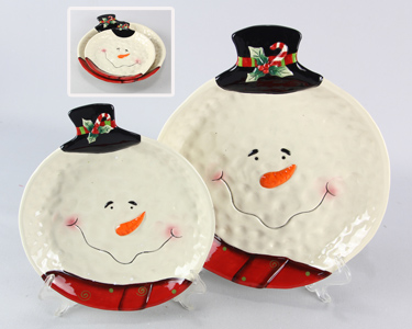 Snowman Plate (set of 2)