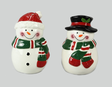 Snowman Salt and Pepper Shakers