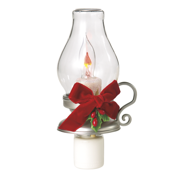 Lantern with Holly Flicker Night Light