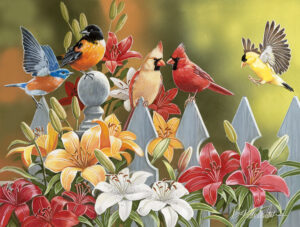 Birds on a Fence