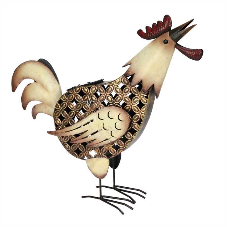 Solar Metal Rooster