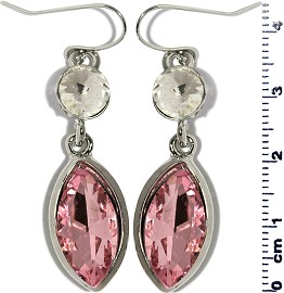 Pink Crystal Earrings