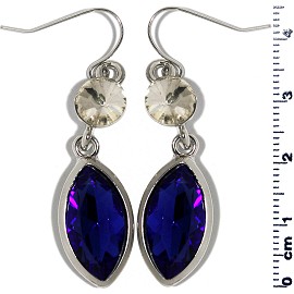 Royal Blue Crystal Earrings