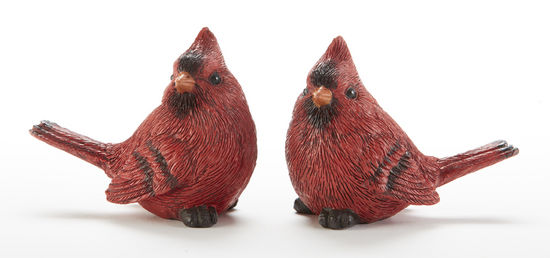 2.5" Resin Red Cardinal Bird, 2 Asst (sold individually)