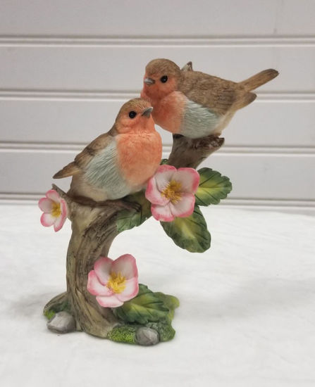 Birds on Flower Branch