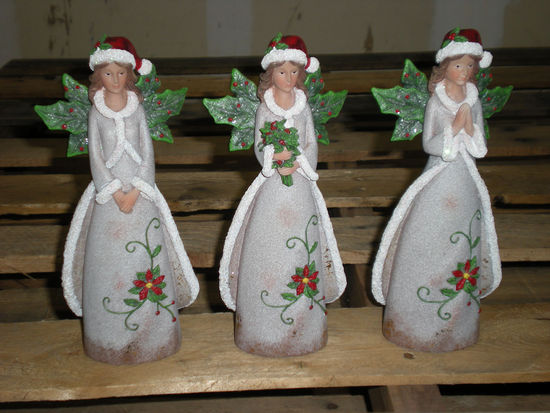 8.5"Resin Holly Wing Angel (sold individually)