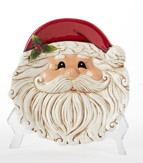 8X6.7" SMALL SANTA PLATE