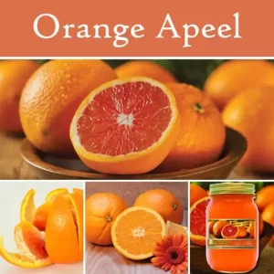 Orange Apeel Mason Jar