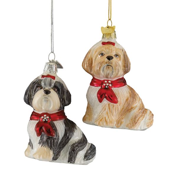 Shih Tzu Glass Ornament (sold separately)