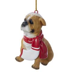 Christmas Bulldog Ornament
