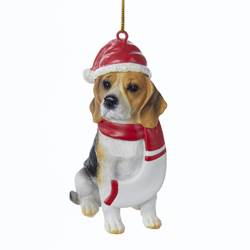 Christmas Beagle Ornament