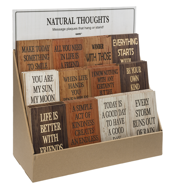 Natural Thoughts Plaques (sold separately)