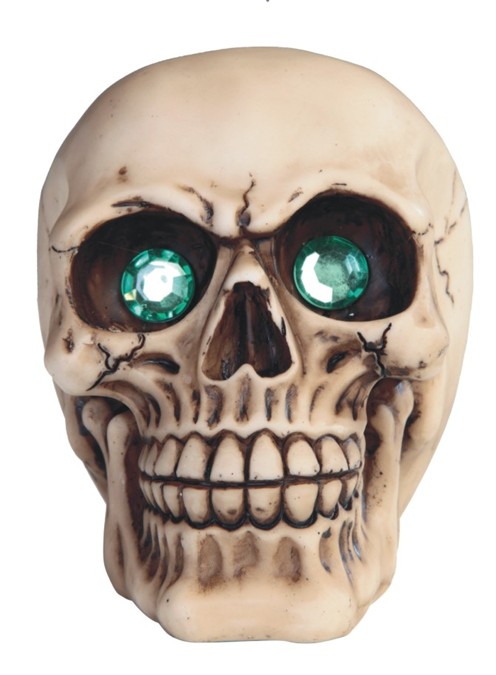 Skull with Green Eyes