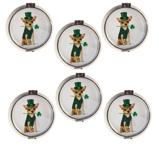 St. Patrick's Day Chihuahua Trinket Box